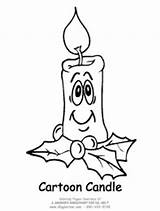 Coloring Candle Christmas Pages Template Wax Cartoon Giggletimetoys sketch template