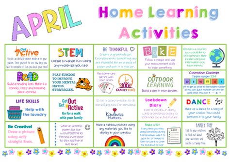home learning activities teaching resources