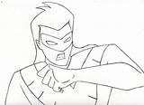 Nightwing Lineart sketch template
