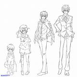 Body Drawing Sketch Manga Anime Boy Male Outline Standing Female Reference Drawings Sketches Clothes Draw Character Characters Girl Hoodie Step sketch template