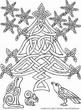 Coloring Yule Solstice Wiccan Pagan Sun sketch template