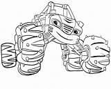 Blaze Monster Coloring Pages Getdrawings Machine sketch template