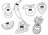 Coloring Fruit Happy Pages Kids Fruits Choose Board Printable sketch template