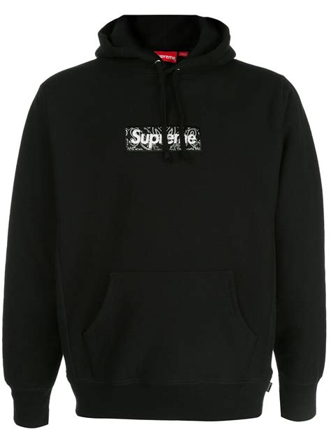 supreme bandana box logo hoodie farfetch