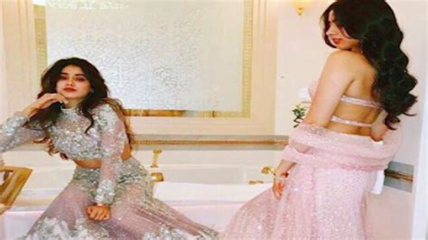 sridevi s daughters jhanvi and khushi kapoor sexy look at big brother s wedding youtube
