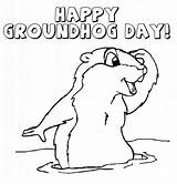 Coloring Groundhog Sheet Children Pages Fun Little sketch template