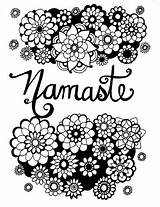 Coloring Pages Color Namaste sketch template