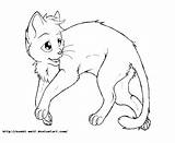Warrior Cat Coloring Pages Template Wolf Drawing Clipart Templates Color Print Naoki Library Getdrawings Coloringtop sketch template