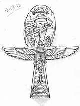 Tattoo Ankh Egyptian Drawing Nefertiti Sketch Tattoos Designs Queen Egypt Drawings Symbols Sketches Coloring Good Ancient Sleeve Anubis Made Ink sketch template
