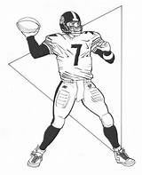 Coloring Pages Nfl Steelers Football Ravens Players Baltimore Player Pittsburgh Drawing Printable Ben Steeler Drawings Color Roethlisberger Getdrawings Clip Logo sketch template