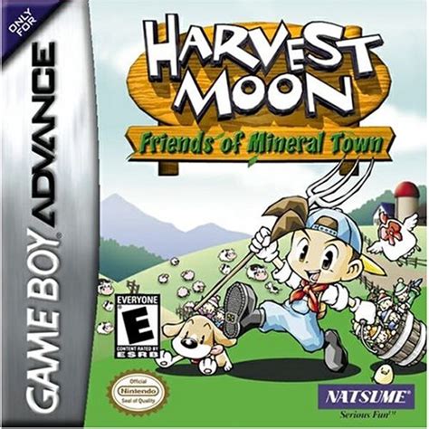harvest moon friends  mineral town nintendo gameboy advance gba