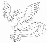 Articuno Pages Lineart sketch template