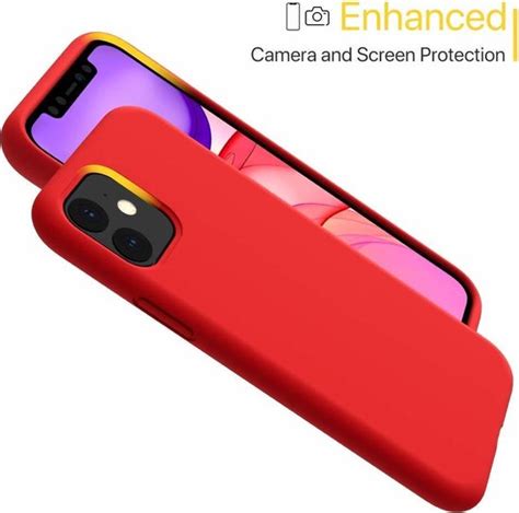 shieldcase silicone case iphone  rood bestel nu