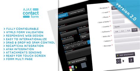 ajax contact form  attachments  premium scripts plugins mobile