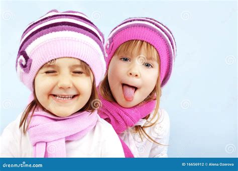 winter kids stock photo image  funny children lifestyle
