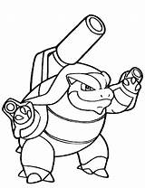 Blastoise Coloring Pages Mega Pokemon Printable Collection sketch template