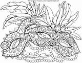 Mardi Gras Coloring Pages Getcolorings sketch template