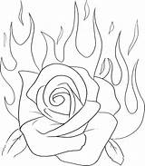 Coloring Roses Pages Heart Hearts Getcolorings Awesome Printable sketch template