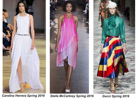 pretty pleats  officially  trend  spring  fashion