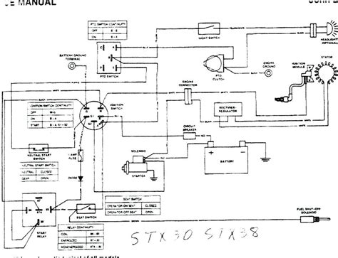 john deere silinoid  stater wireing voalt  wiring diagram image