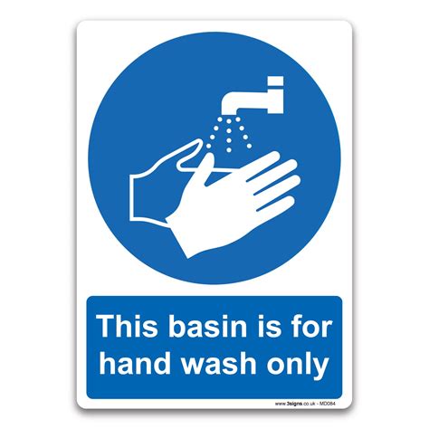 basin   hand wash   adhesive vinyl mandatory safety