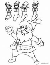 Santa Coloring Pages Kids Printable sketch template