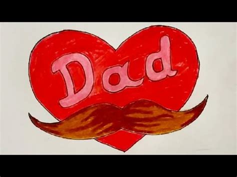 draw colouring easy happy fathers day drawing love  papa