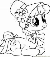 Coloring Applesauce Auntie Young Pages Friendship Pony Magic Little Coloringpages101 Kids Online sketch template