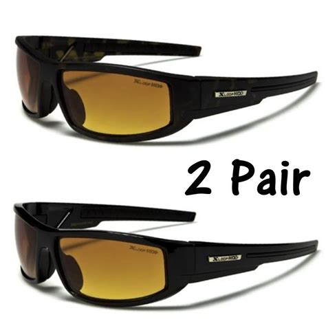 sport wrap hd night driving vision sunglasses plastic high