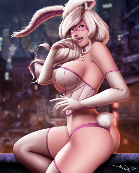 gotham girls white rabbit by iury padilha dc comics nsfw sex related or lewd adult