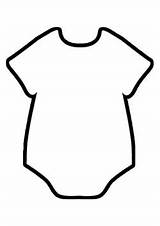 Template Onesie Baby Clipart Clip Outline Silhouette Shower Banner Clothes Para Body Templates Cut Babies Bebe Coloring Homemade Molde Boy sketch template