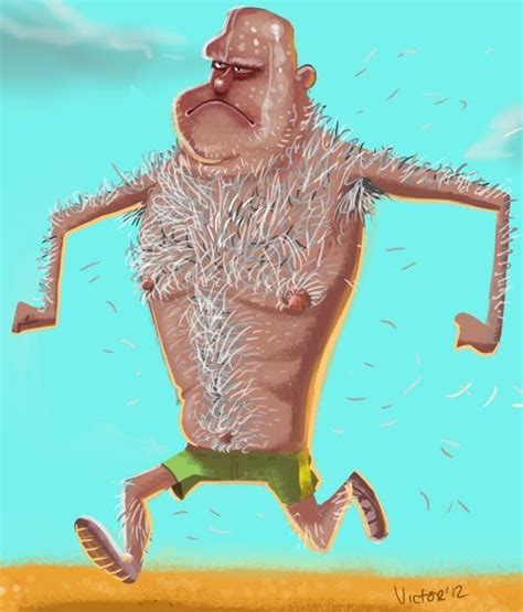 Hairy chin cartoon