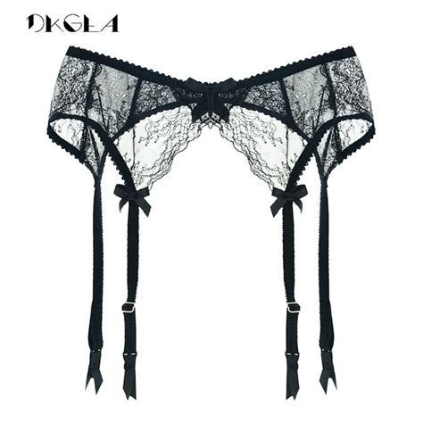 buy fashion new black stocking garters lace embroidery