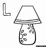 Coloring Pages Lamp Letter Alphabet Book Printable Kids Letters Light Colouring Online Sheets Bulb Christmas Clipart Clip Projects Starting Popular sketch template