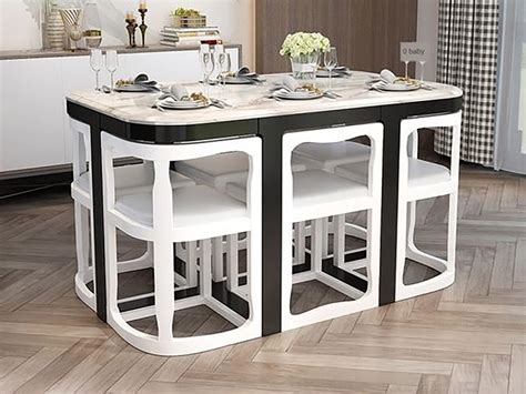 space saving tuck  dining tables  perfect  tiny homes
