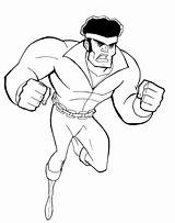 Luke Cage Coloring Pages Superhero 70s Template sketch template