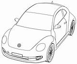 Beetle Coloring Vw Pages Volkswagen Bug Colouring Print Sheets Drawing Printable Perspective Beautiful Getcolorings Getdrawings Color sketch template