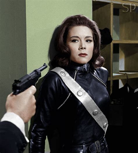 Diana Riggg Colourised By Stephen Potter Emma Peel Dame Diana Rigg