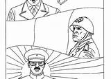 Hitler Coloring sketch template