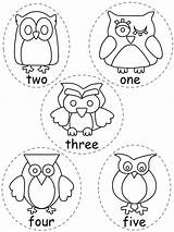 Owl Coloring Pages Easy Printable Kids Collection Books Numbers Getcolorings Number Popular Classroom Uploaded User sketch template