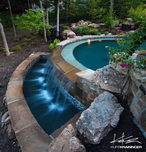 negative edge pool designs  spillover waterfalls