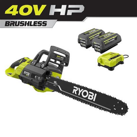 Reviews For Ryobi 40v Hp Brushless 18 In Electric Battery Chainsaw