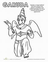 Garuda Mythical Amadeus Pacific sketch template