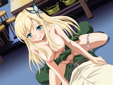 rule 34 blonde hair blue eyess blush boku wa tomodachi ga sukunai breasts censored cowgirl