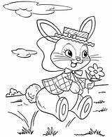 Easter Coloring Bunny Pages Sheets Kids Fun Bunnies Printable Cute Sunny Rabbit Print Activities Color Hopping Colouring Worksheet Activity Clothing sketch template