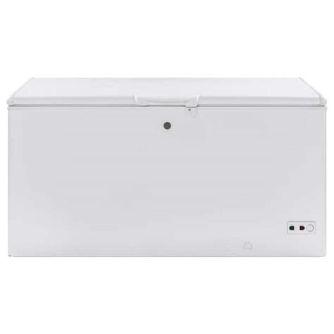 Ge Garage Ready 15 7 Cu Ft Manual Defrost Chest Freezer In White