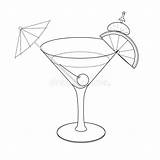 Bloody Cocktail Hand sketch template
