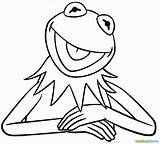Kermit Frog Coloring Pages Drawing Muppets Printable Draw Line Cartoon Color Easy Colouring Print Sheets Drawings Tea Funny Kids Getdrawings sketch template