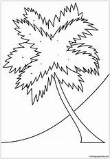 Palm Tree Beach Coloring Pages sketch template