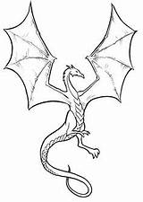 Dragon Coloring Pages Flying Skyrim Printable Print Color Drawings Realistic Getcolorings Luxury Draw sketch template